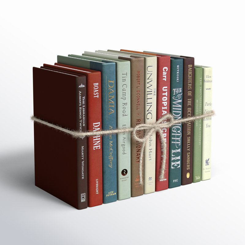 Decorative Books - Cabin Book Bundle - 1 Foot of Brown and Green Books