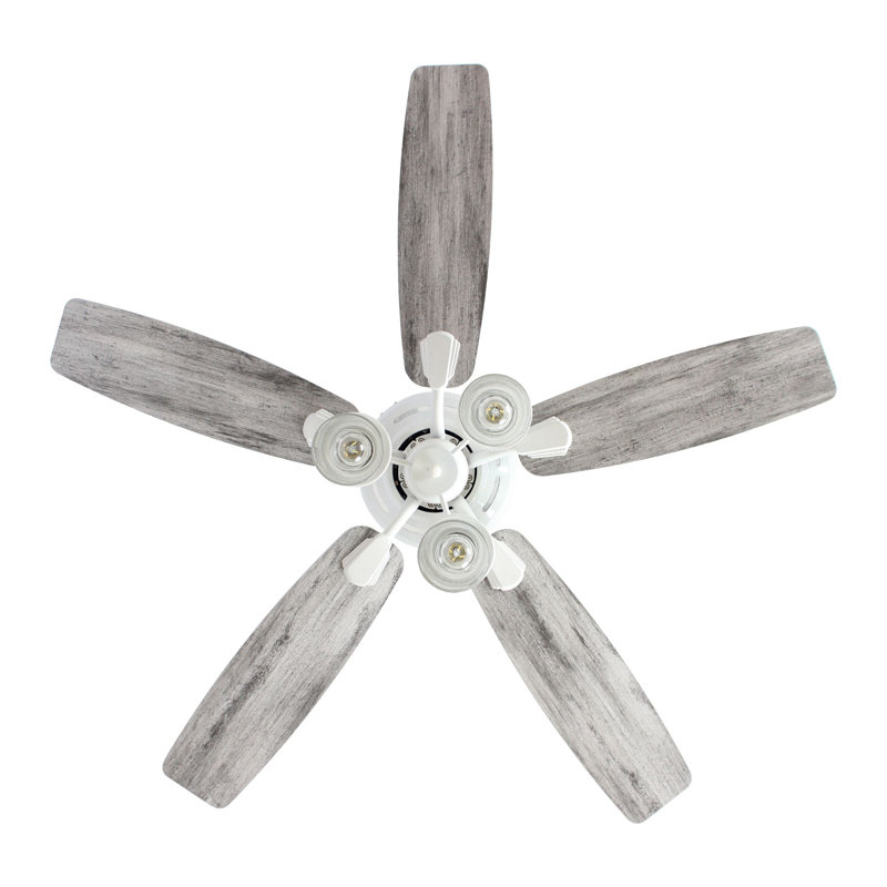 Anfal 52'' Ceiling Fan with Light Kit, White