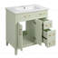 Meuble-lavabo 30 po avec lavabo en céramique-402419731