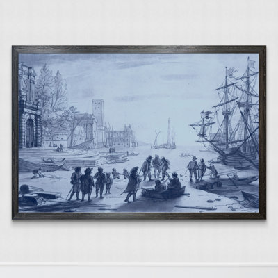 « antique blue porcelaine i » par paul cezanne-cadre photo sur toile