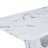 Modern 63" Faux Marble Dining Table Set with Spring-Supported PU Leather Chairs-117431217-117431218