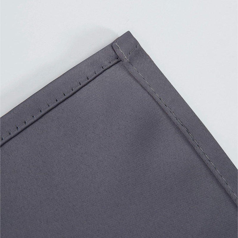 Ogata Room Darkening Curtain Single Panel, Gray, 38" W x 54" L