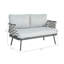 Causeuse et table en acier Mariano-190285426