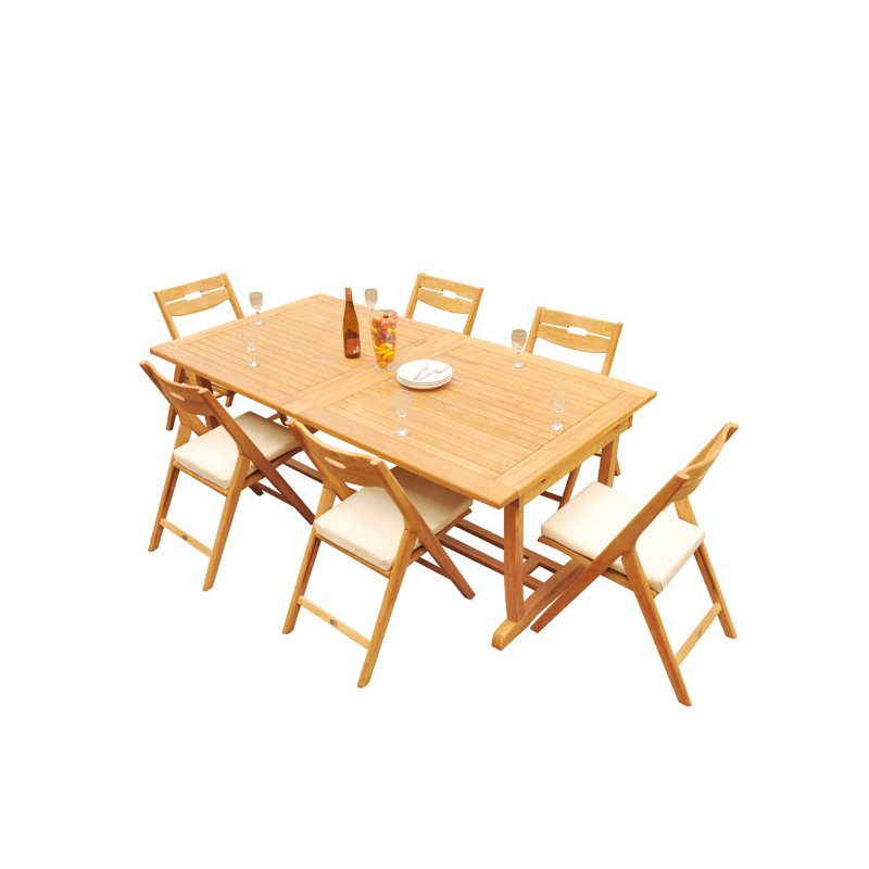 Ensemble repas pour 6 personnes Cimara, 125 po x 43 po x 31,5 po