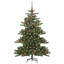 Artificial Hinged Christmas Tree with 150 LEDs 150 cm PVC-1951171084