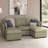 Stedman Modular 3-Seater Double Ottoman Chaise Sectional, Living Room Furniture-124238963