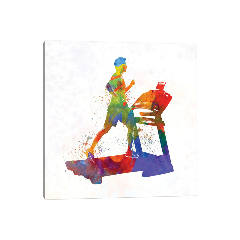 Giclée mâle sur tapis roulant, H 48 po x l 48 po