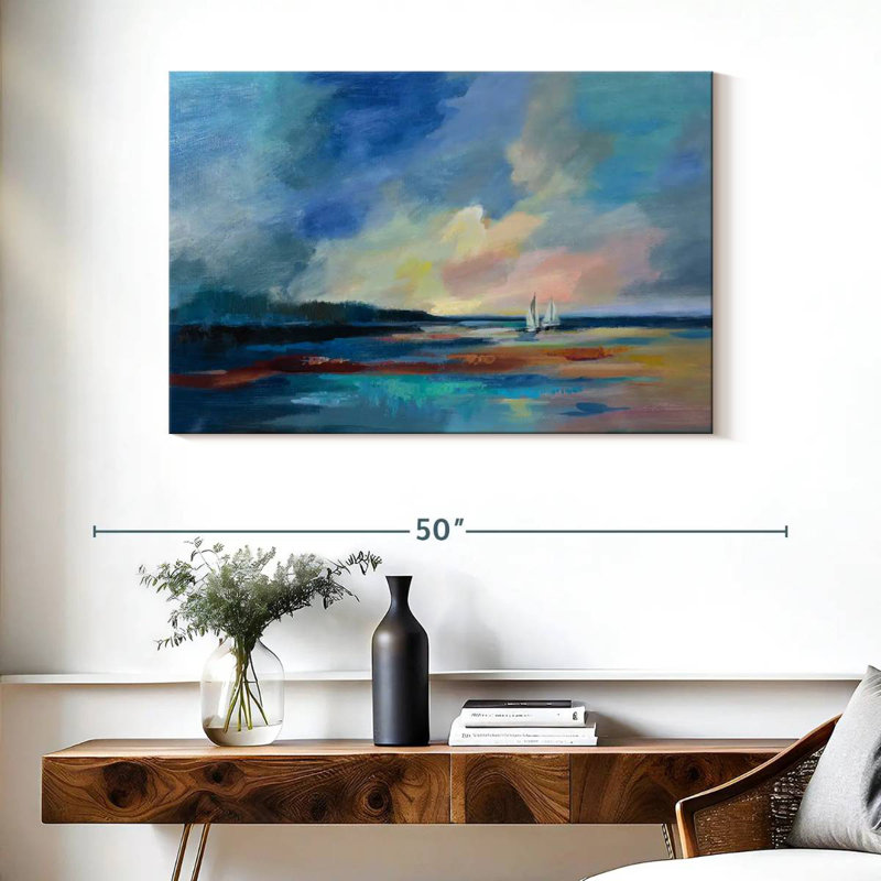 Avery Ultramarine Sea and Sky I, H 26 po x l 39 po