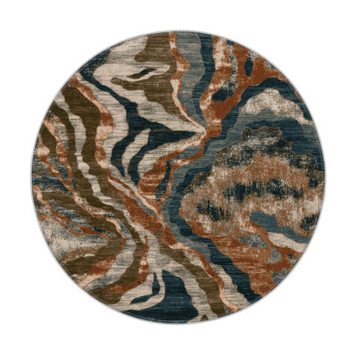 Tapis d'intérieur et d'extérieur brun Nature