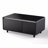 Modern Smart Coffee Table With Built-In Fridge And Freezer Drawers Bluetooth Speaker Wireless Charging Touch Control Panel Usb Interface Outlet Protection Atmosphere Light