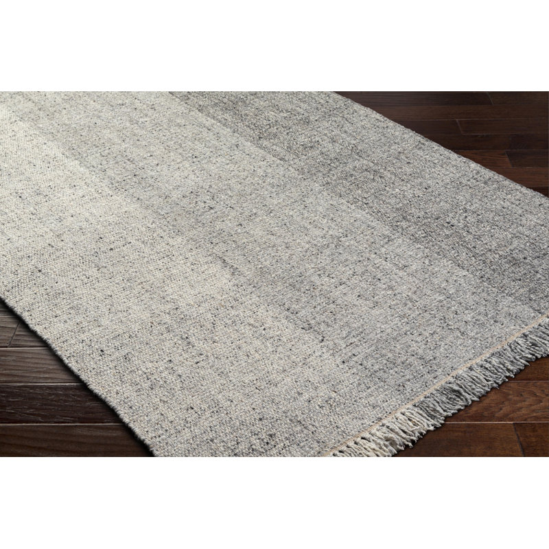 Aarhus Wool Ombre Area Rug in Gray, Rectangle 2' x 3'