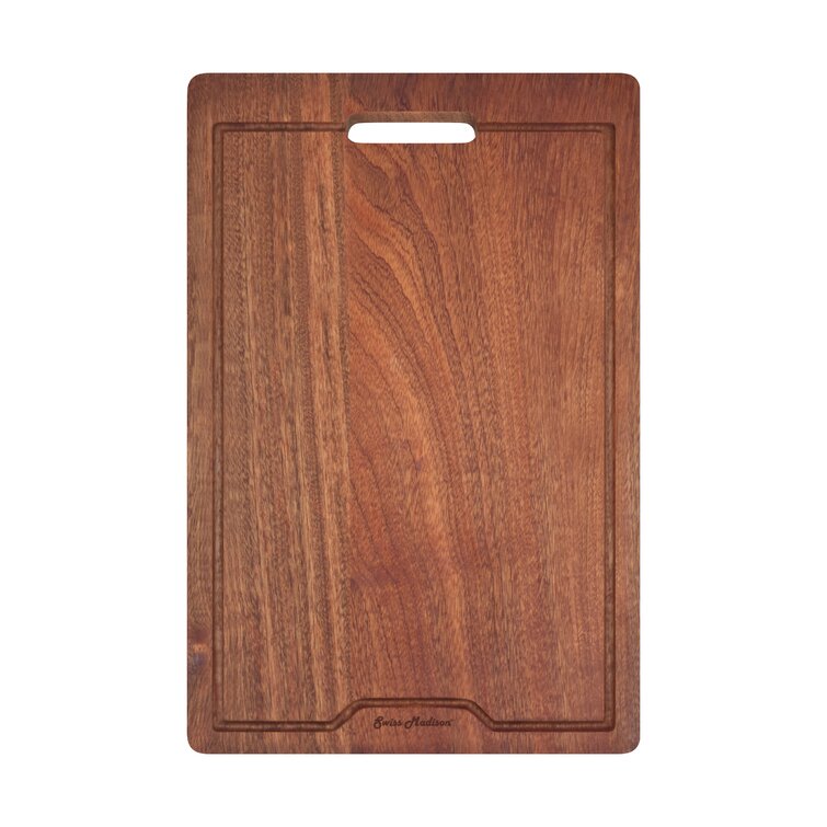 Large Wood Cutting Board with Juice Groove (Maple - 17x11)