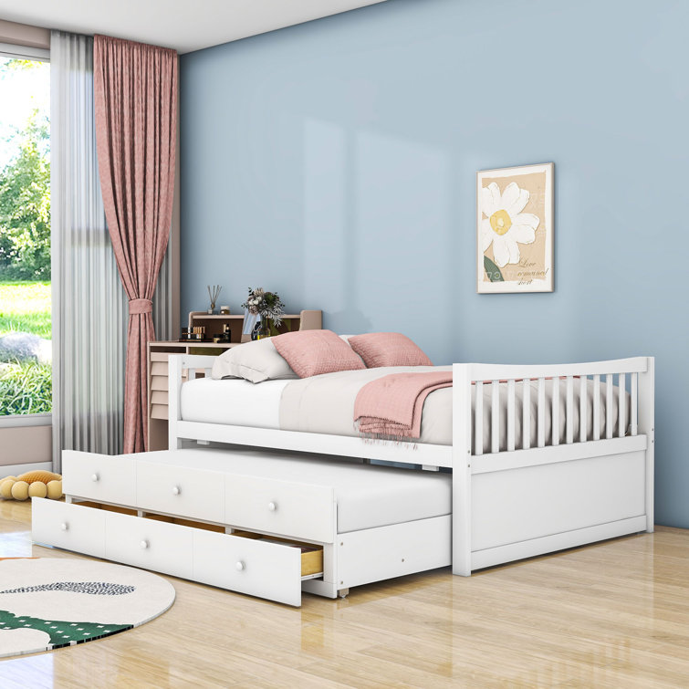 Kassidy Full Size 3 Drawers Daybed with Trundle