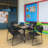 Kee Mobile Square Breakroom Table and Chair Set-73413151-73413152
