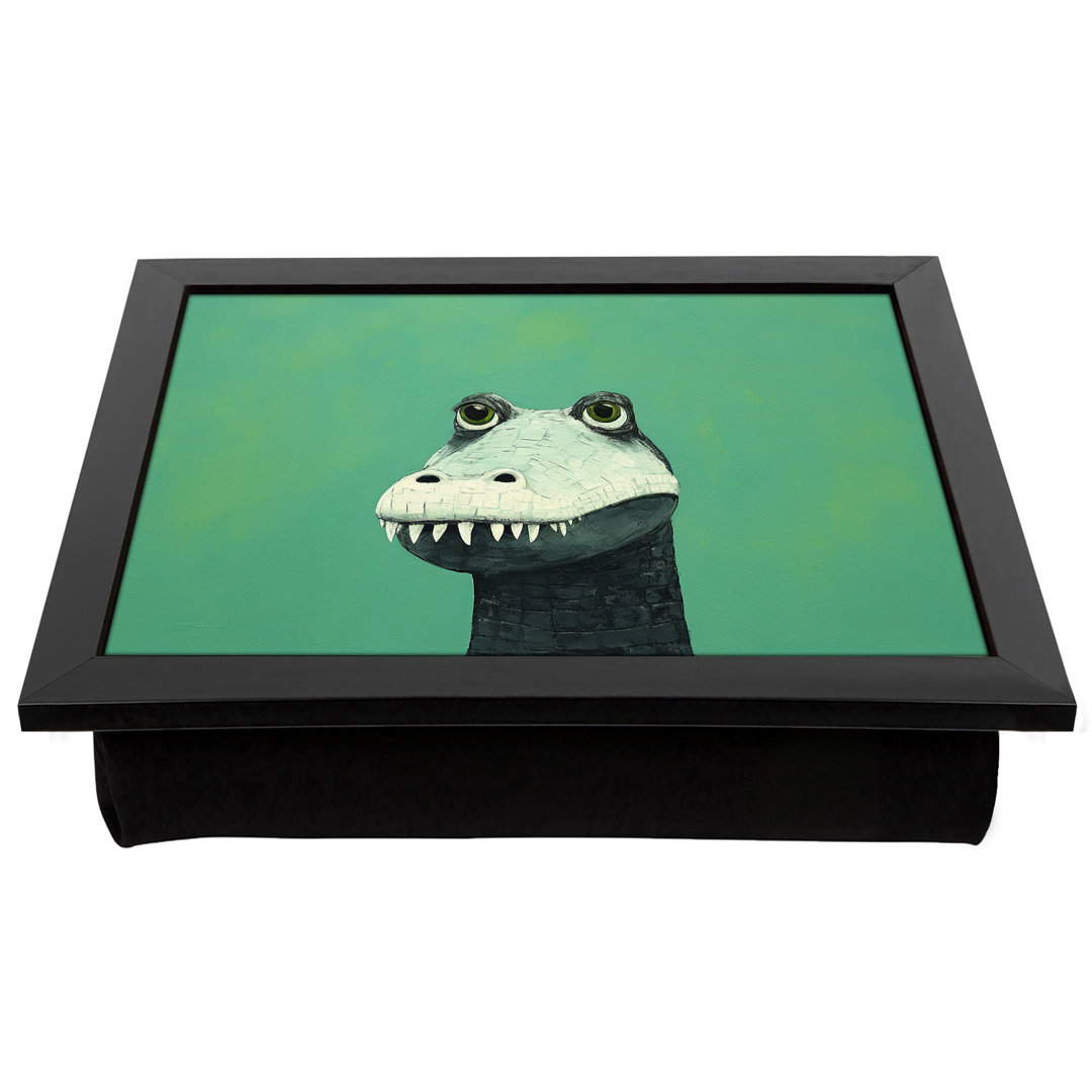 Alligator Minimalism  Lap Tray with Cushion