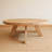 Gerco Solid Wood Round Farmhouse Coffee Table, Rustic Design-1112314005