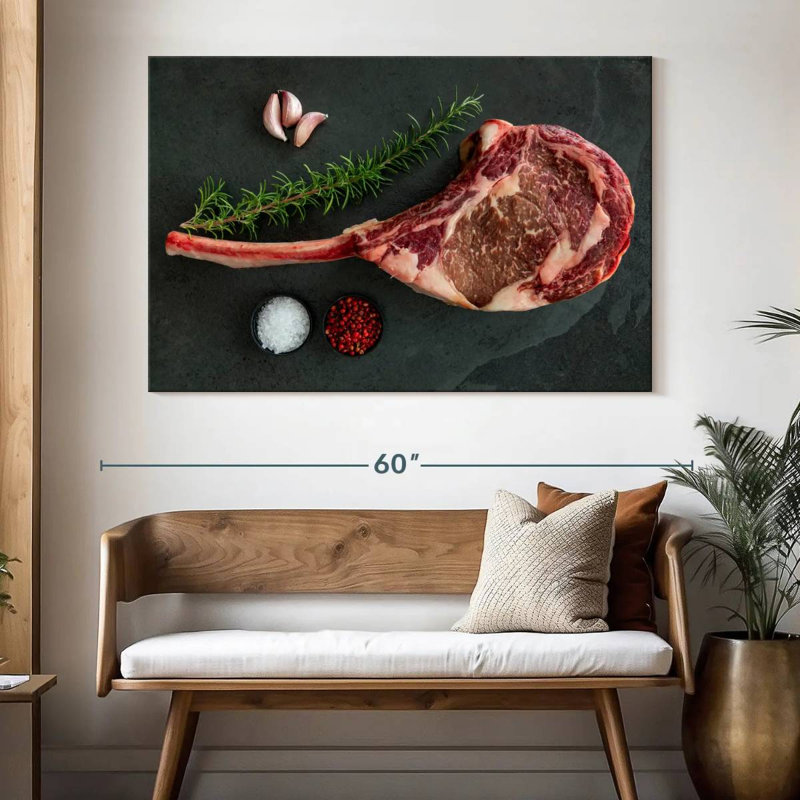Yarlin Raw Tomahawk Steak, 34" H x 51" W