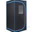 Tente portative noire à vapeur - Delight Personal Home Spa. Comprend un générateur, une télécommande et un fauteuil pliable. Installation sans effort, chauffage rapide. & Ul accrédité. Isolation thermique supérieure, imperméable