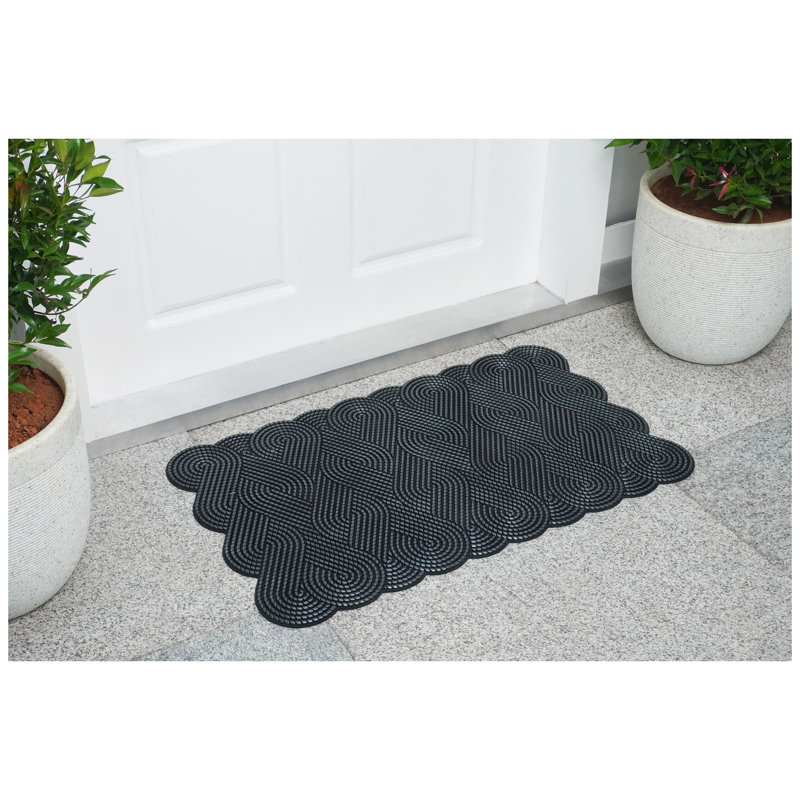 Tapis cuivre cuivré noué 18 po x 30 po, Argent argent