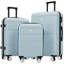 Valise à roulettes doubles 3 pièces avec poignée verrouillable Hardshell