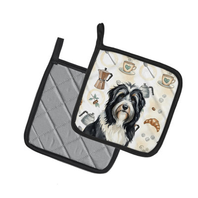 Paire de poignées noires Bar Beared Collie