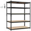 Étagère de garage robuste à 5 niveaux, support de rangement réglable en métal, 36 po x 24 po x 72 po, tablette polyvalente pour garage, atelier, sous-sol-538747499