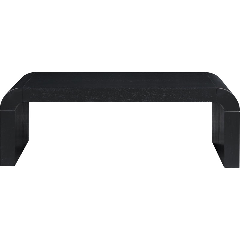 Toulon Oak Veneer Coffee Table, Black