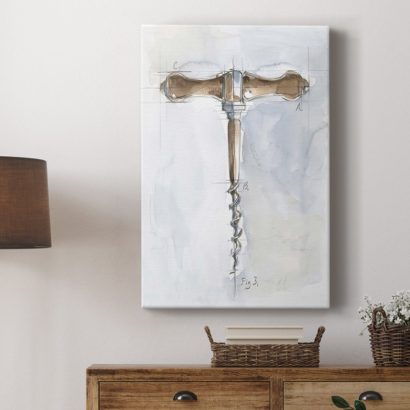 Tire-bouchon Variété III - galerie sur mesure Cavas, H 12 po x l 8 po