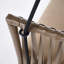 Balancelle en rotin avec coussin kaki