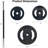 40Lbs Adjustable Barbell Weight Set, PU Coated Free Weights with 2 Bars & Clamp Collars, Cardio Pump Weights for Home Gym Workout, Strength Training Conversion Dumbbells for Women & Men