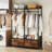 47.2" Rustic Brown Freestanding Closet Organizer