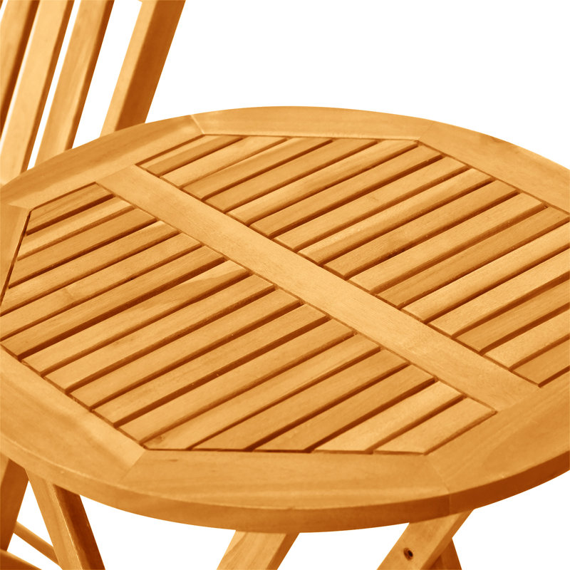 Outsunny 3-Piece Acacia Wood Bistro Set