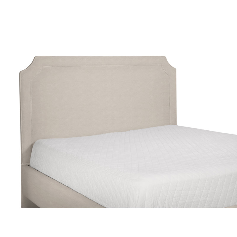 Chandler Upholstered Headboard, Queen, Elite Dove Linen