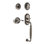 Nostalgic Warehouse Rope Rosette F Grip Handleset with Single Cylinder Deadbolt and Manor Lever