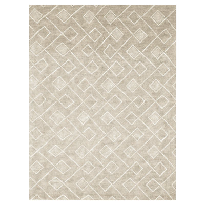 Linen Geometric Area Rug