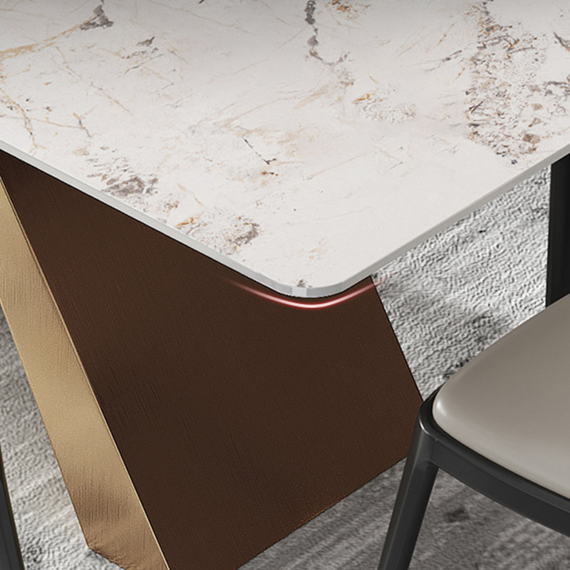 Ensemble de table de salle à manger rectangulaire de style nordique, H 29,5 po x L 55,1 po x l 31,5 po