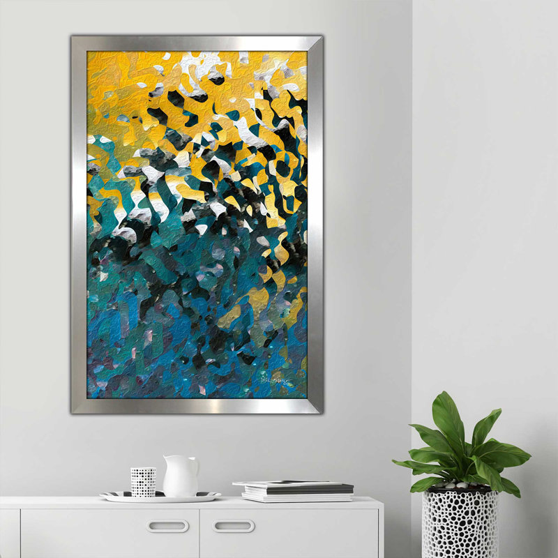 «The Light of Life, John 8:12» par Mark Lawrence, reproduction d'art, H 39,5 po x l 27,5 po x P 0,75 po, Encadrement argenté