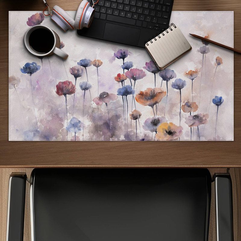 Small wildflowers - 14.00"x24.25" Desk mat