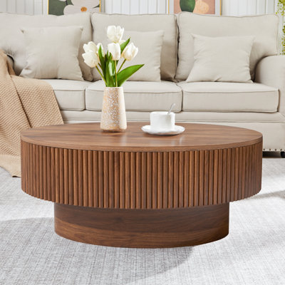 Table basse ovale avec rangement pour enfants