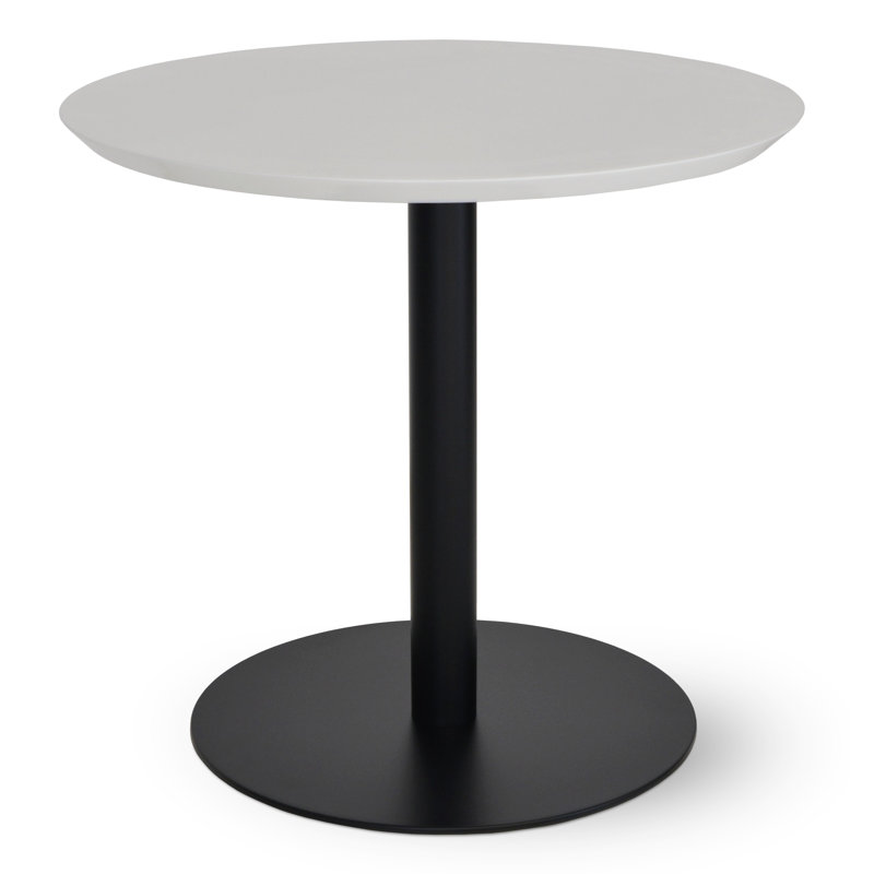 Table de salle à manger Tango, Noir, 29,3 po H x 31,5 po L x 31,5 po po, Blanc