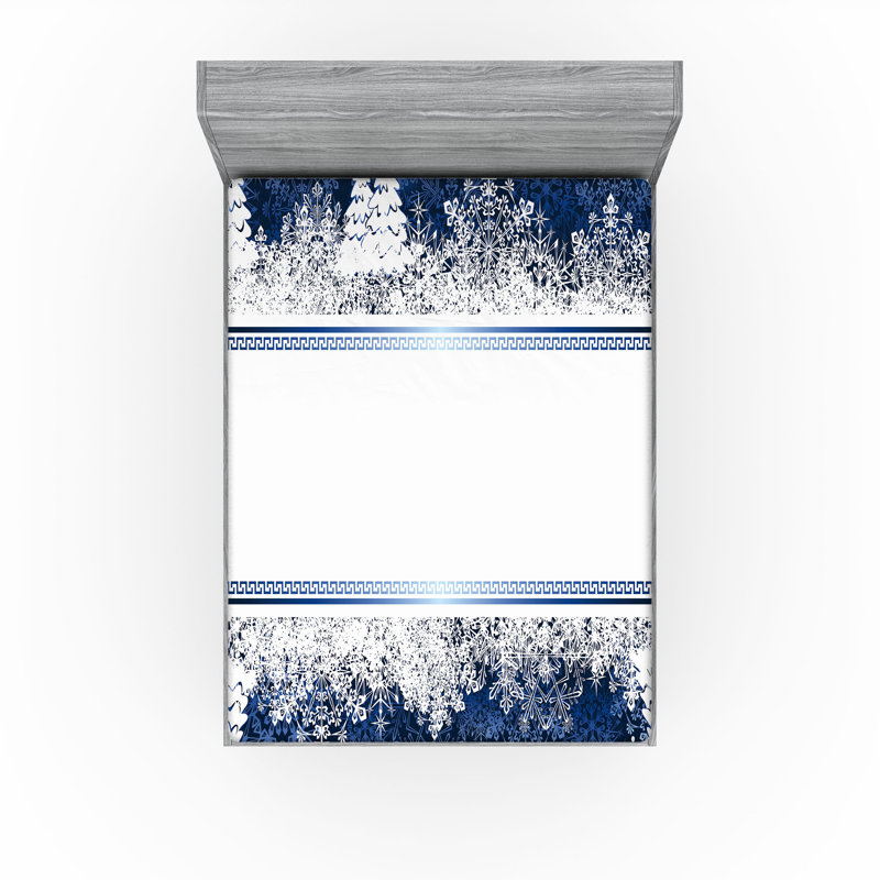 Drap-housse de Noël Ambesonne, Full Sheet Set