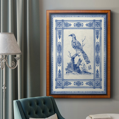 Toile de Jouy II, toile encadrée de qualité supérieure - prête à être accrochée