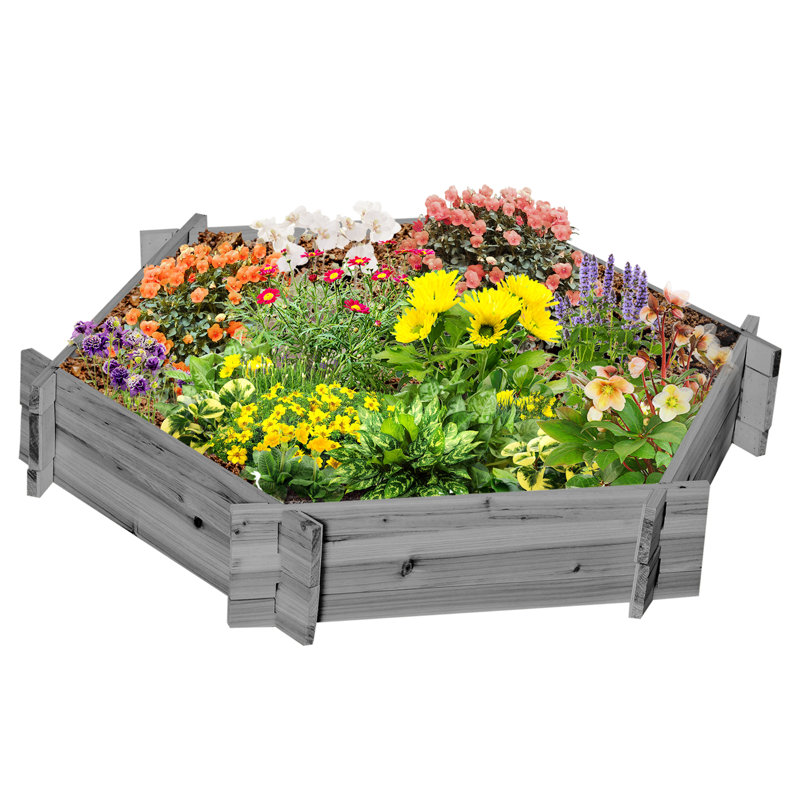 Lit de jardin Saisen, Gris