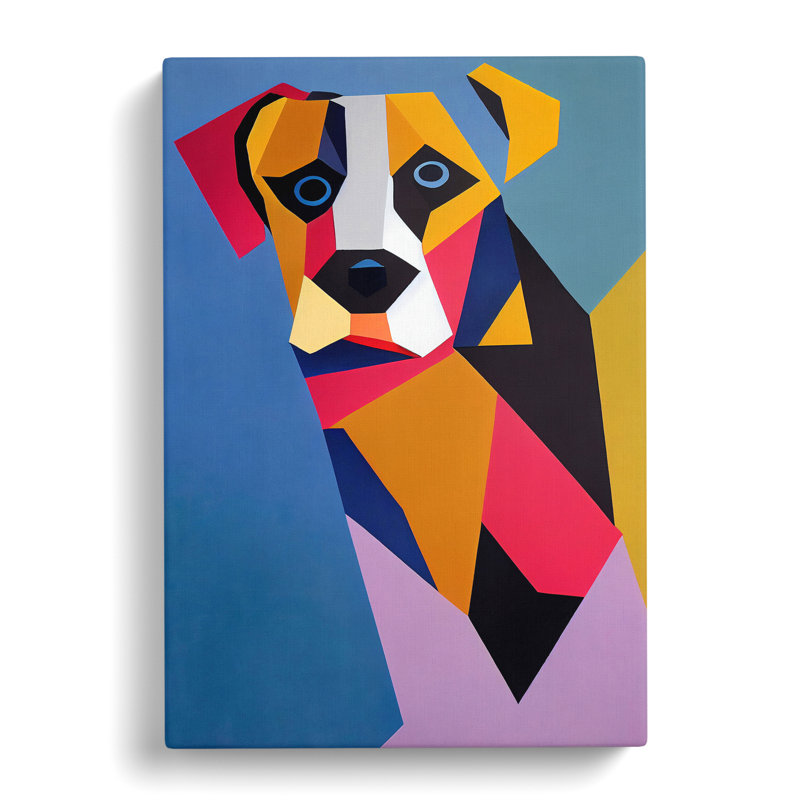 Abstract Dog No.5 - Wrapped Canvas, 50cm H x 35cm W x 3cm D