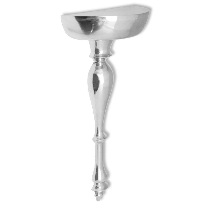 Straight Aluminum Floating Shelf, 31.88" H x 13.8" W x 6.7" D