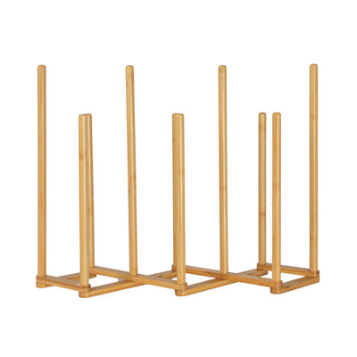 Bamboo 5 Pair Accordian Boot Rack