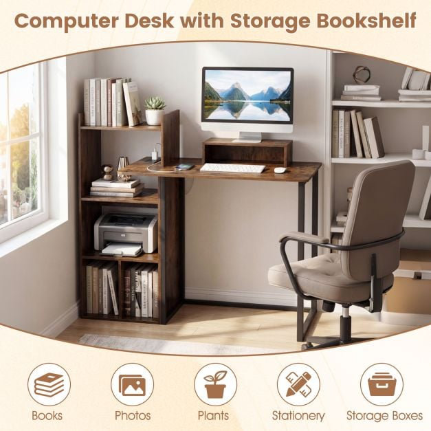 Metal Base Computer Desk