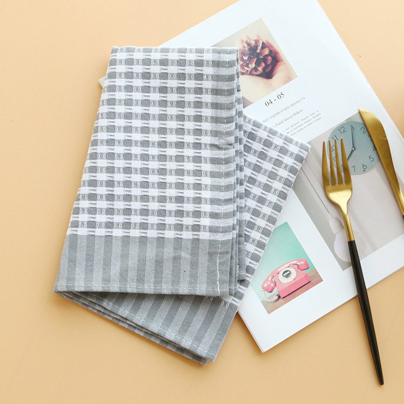 Serviettes 100% coton - 23 po x 16 po (ensemble de 4) écossais, Plaid