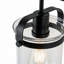 Dimmable Matte Black Armed Sconce With Clear Glass Shade (Bulb Not Included)-594100656-594100670