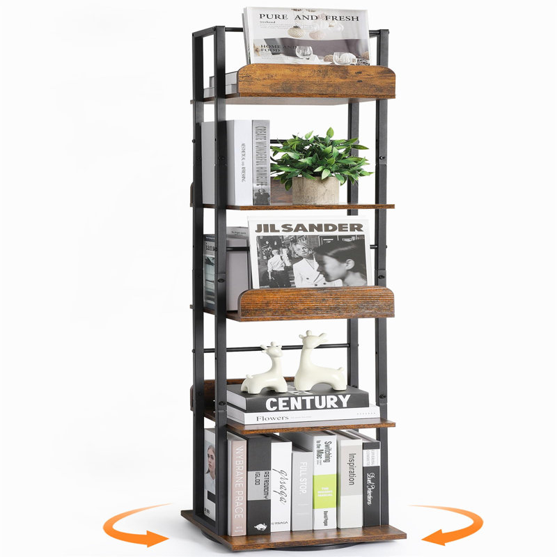 Bernitta 147cm H x 30cm W Metal Standard Bookcase